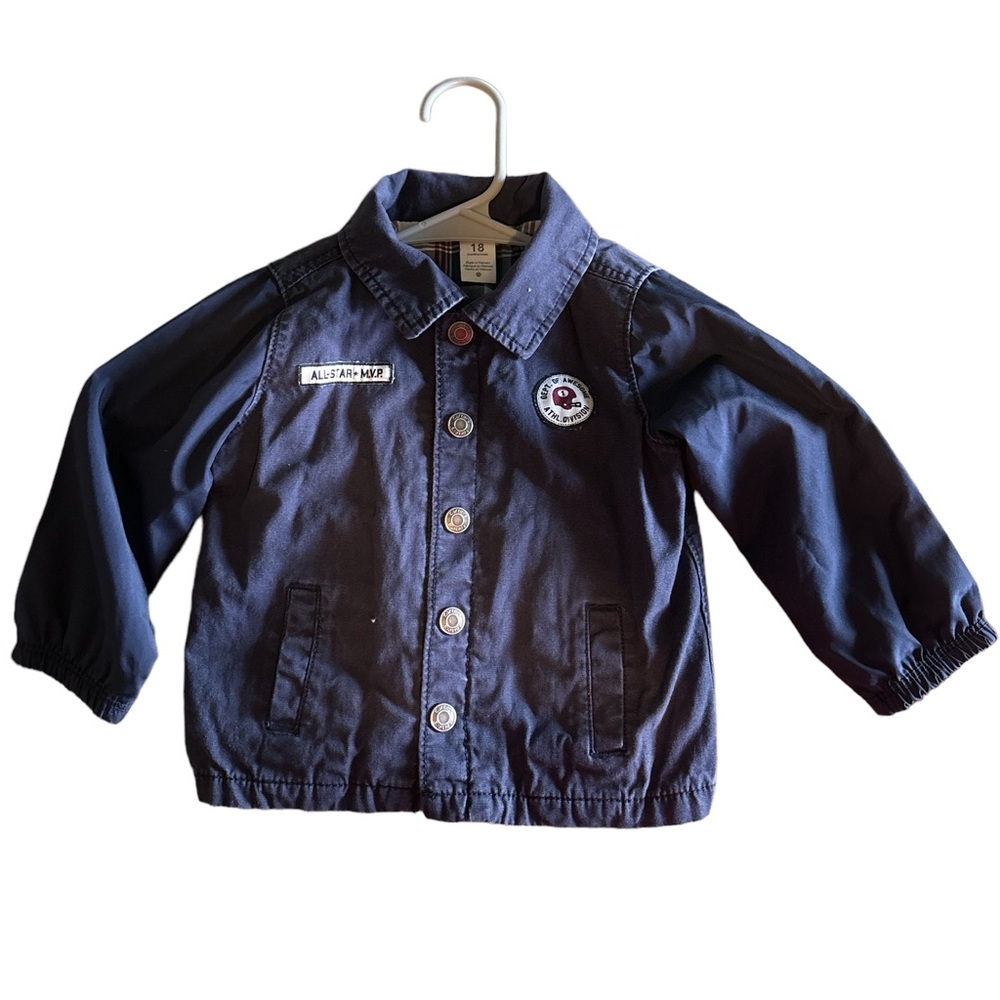 Boys Carters baby Jacket blue MVP Mighty All Star toddler outer wear 18 month